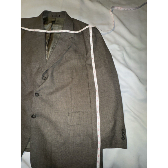 Gianni Valente Jacket Mens 50 Tan Herringbone Blazer Wool Sport Coat Preppy - Picture 4 of 9